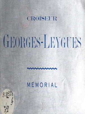 cover image of Croiseur "Georges-Leygues"